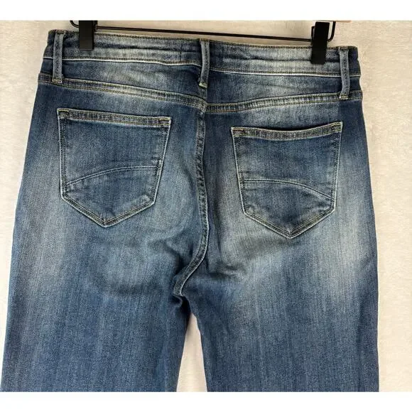 Driftwood Colette High Rise Jeans Size 29 Embroidered Cuff DW-P40373A - Picture 9 of 9